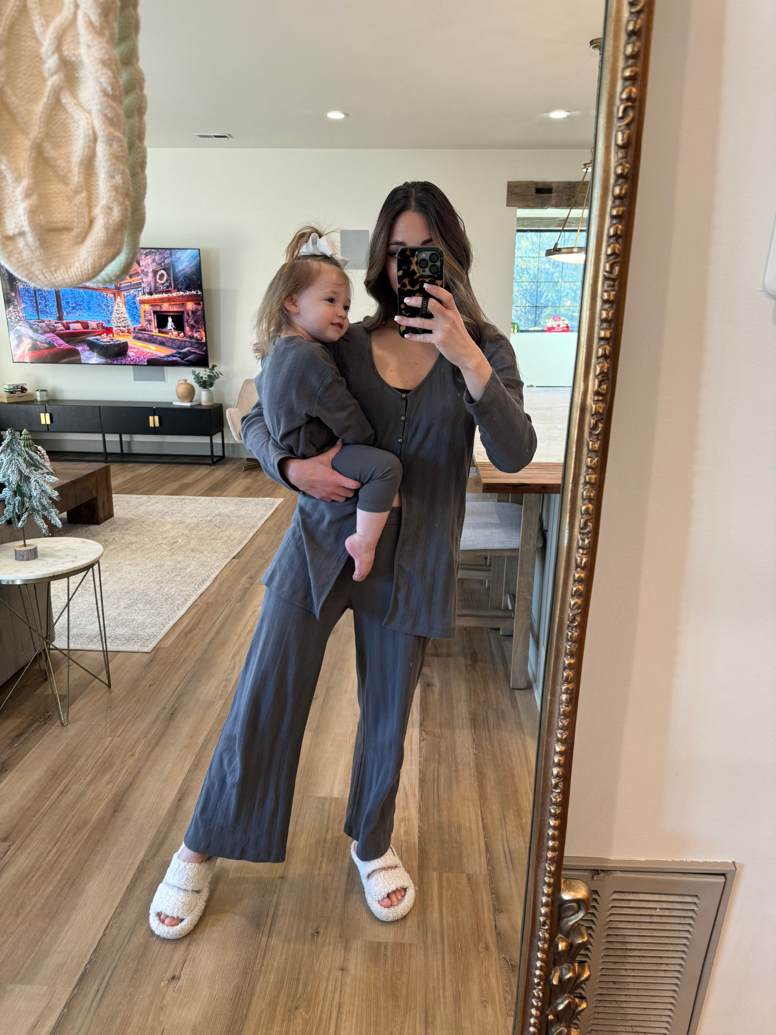 MAMA POINTELLE CARDIGAN + LONG PANTS (ELEPHANT)