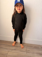 BLACK TODDLER LOUNGE SET (HOODIE + PANTS)