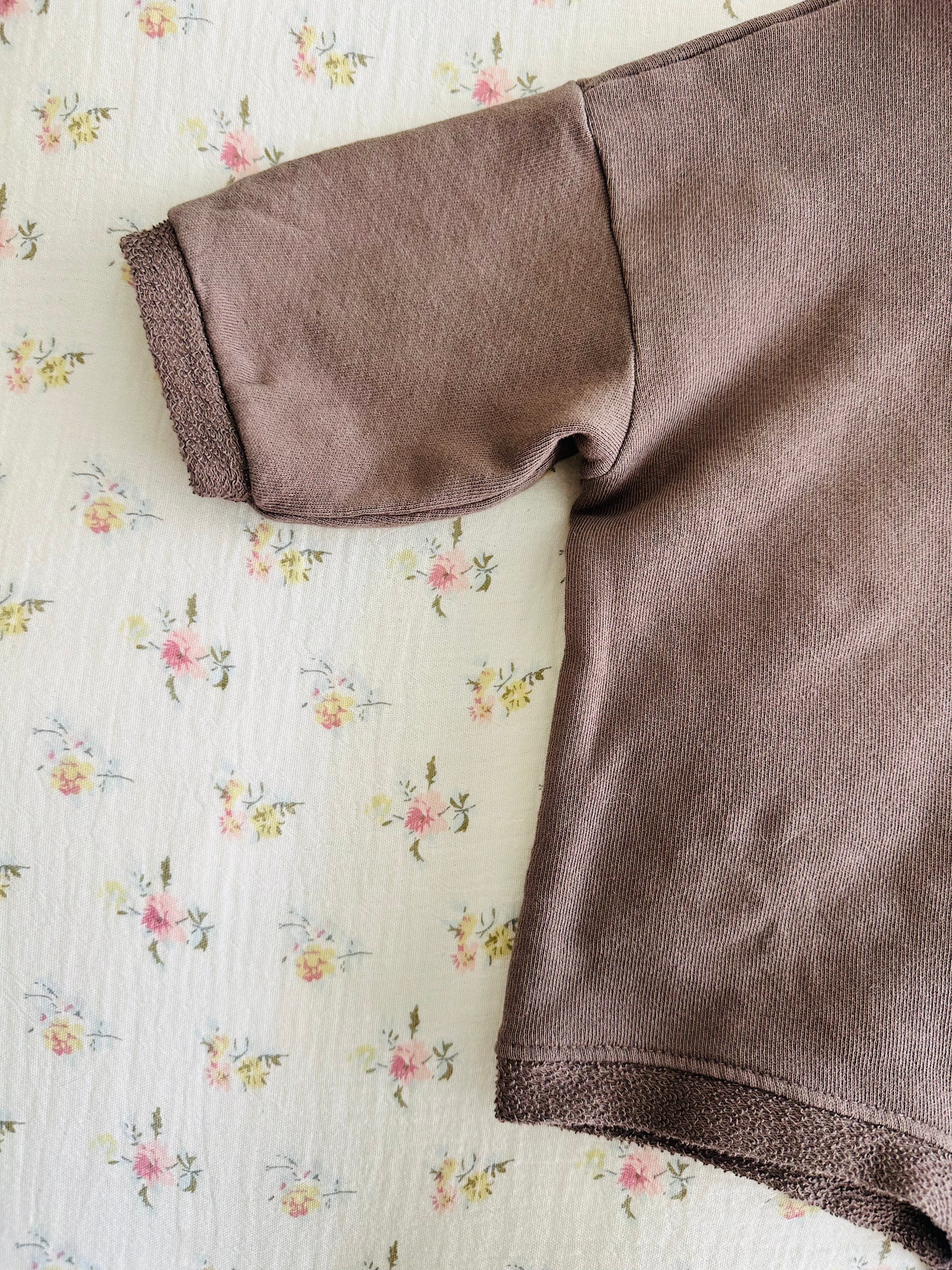 BABY FRENCH TERRY ROMPER (HOT COCOA)