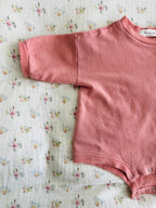 BABY FRENCH TERRY ROMPER (DUSTY ROSE)
