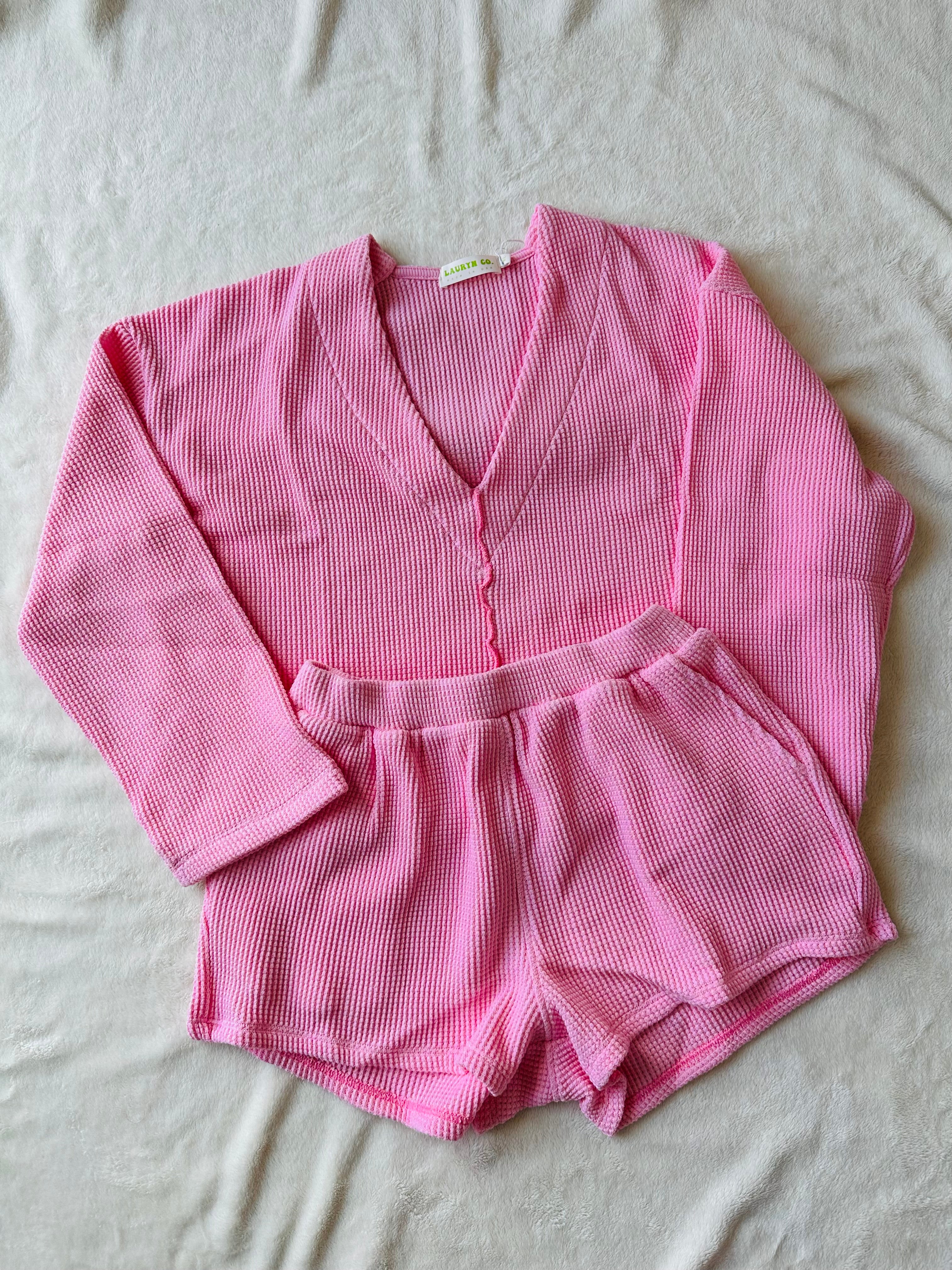 MAMA VEE WAFFLE SET (BARBIE PINK)