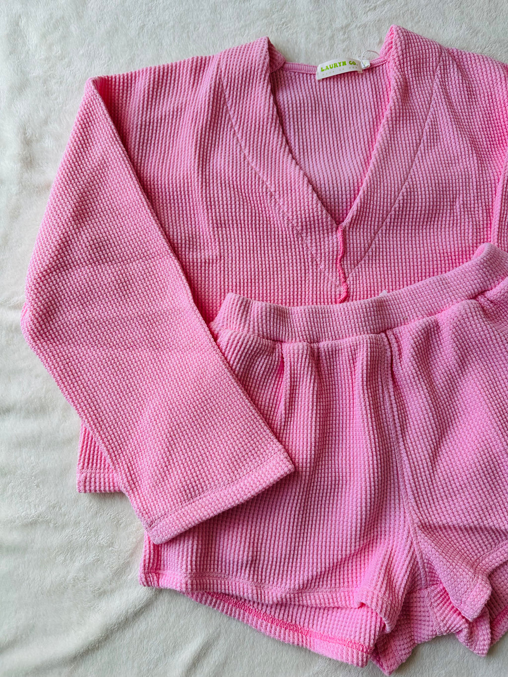 MAMA VEE WAFFLE SET (BARBIE PINK)