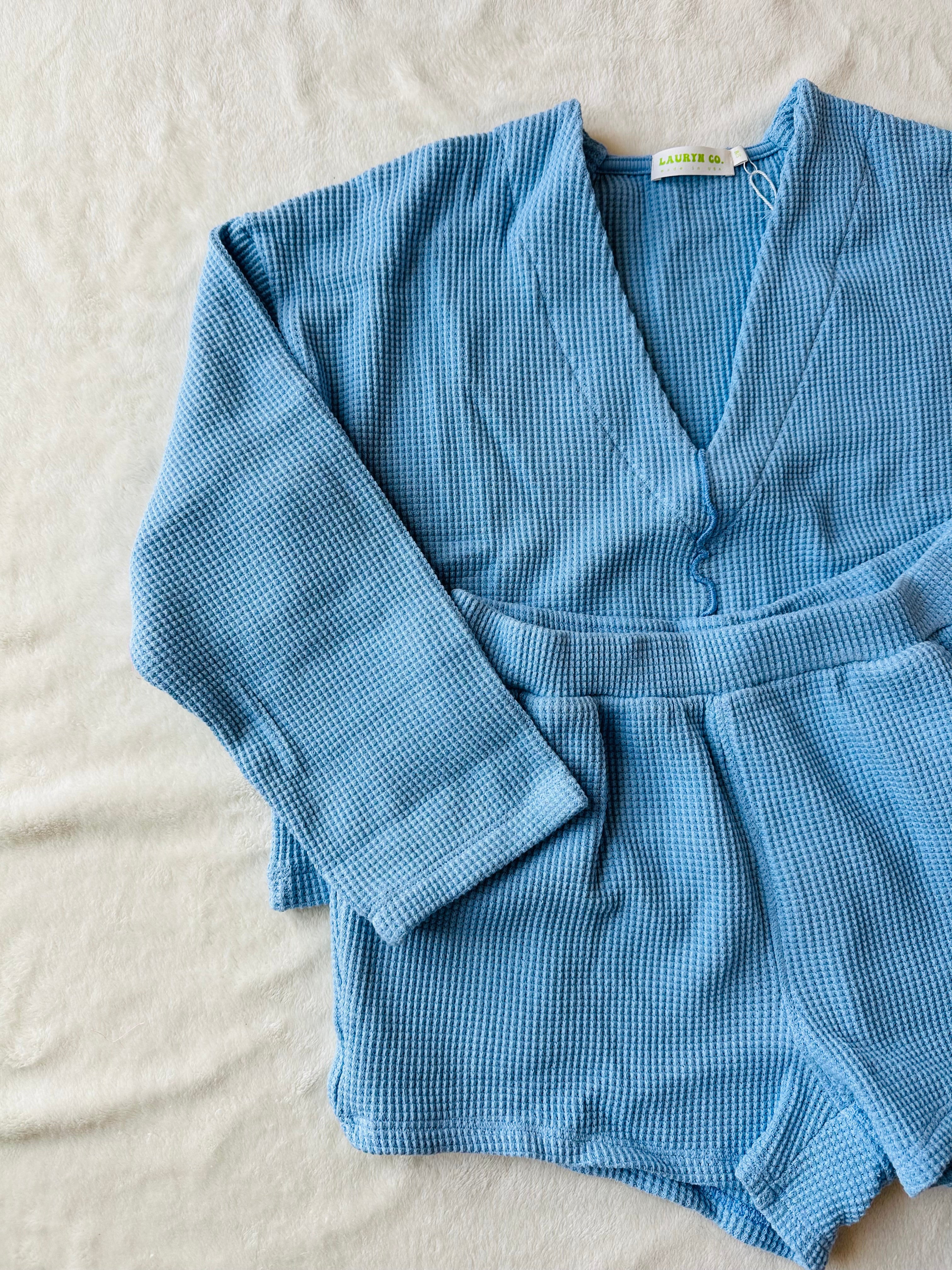 MAMA VEE WAFFLE SET (SKY BLUE)