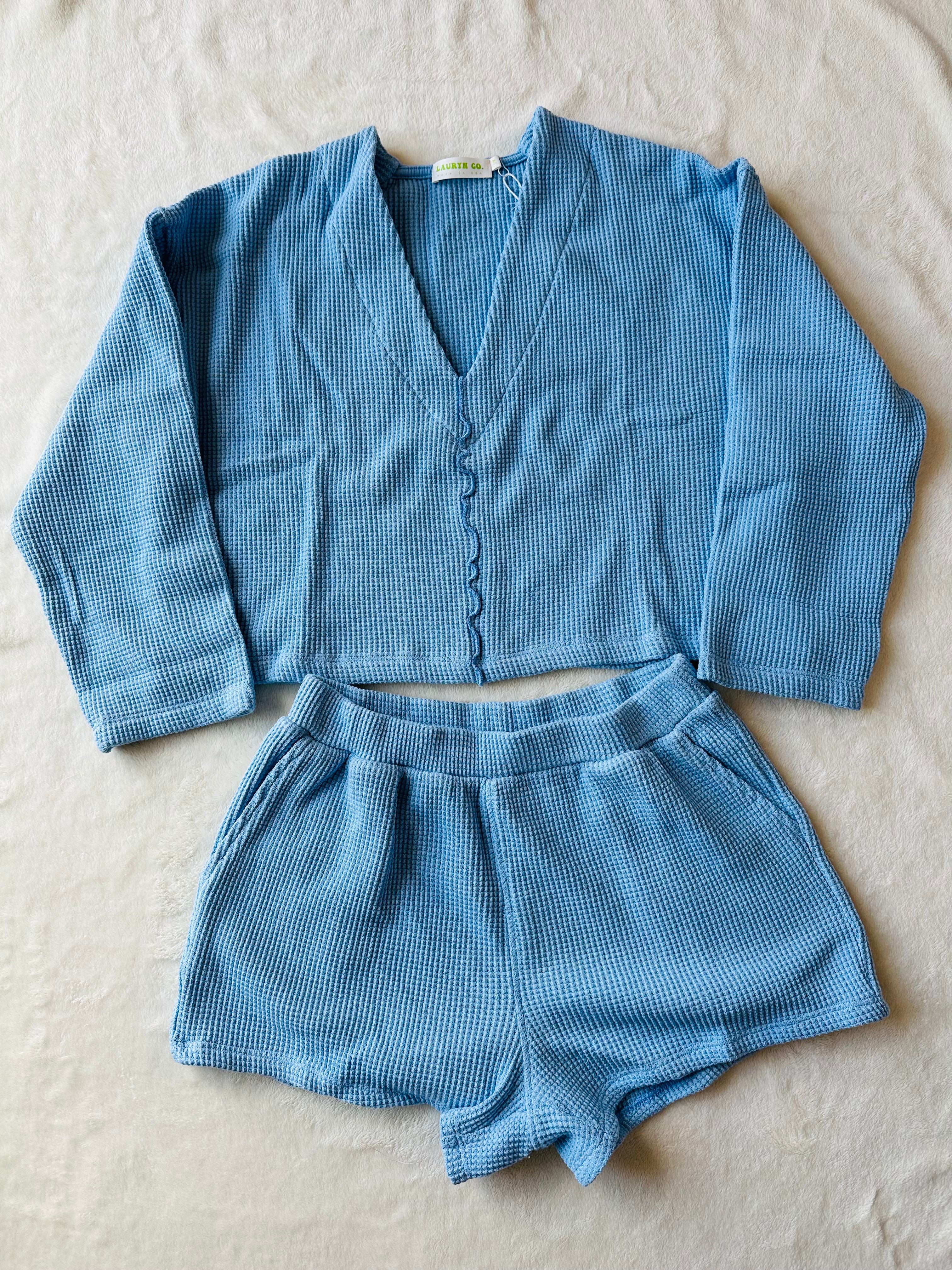 MAMA VEE WAFFLE SET (SKY BLUE)
