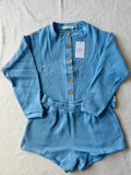 MAMA IVY WAFFLE TOP + SHORTS SET (SKY BLUE)