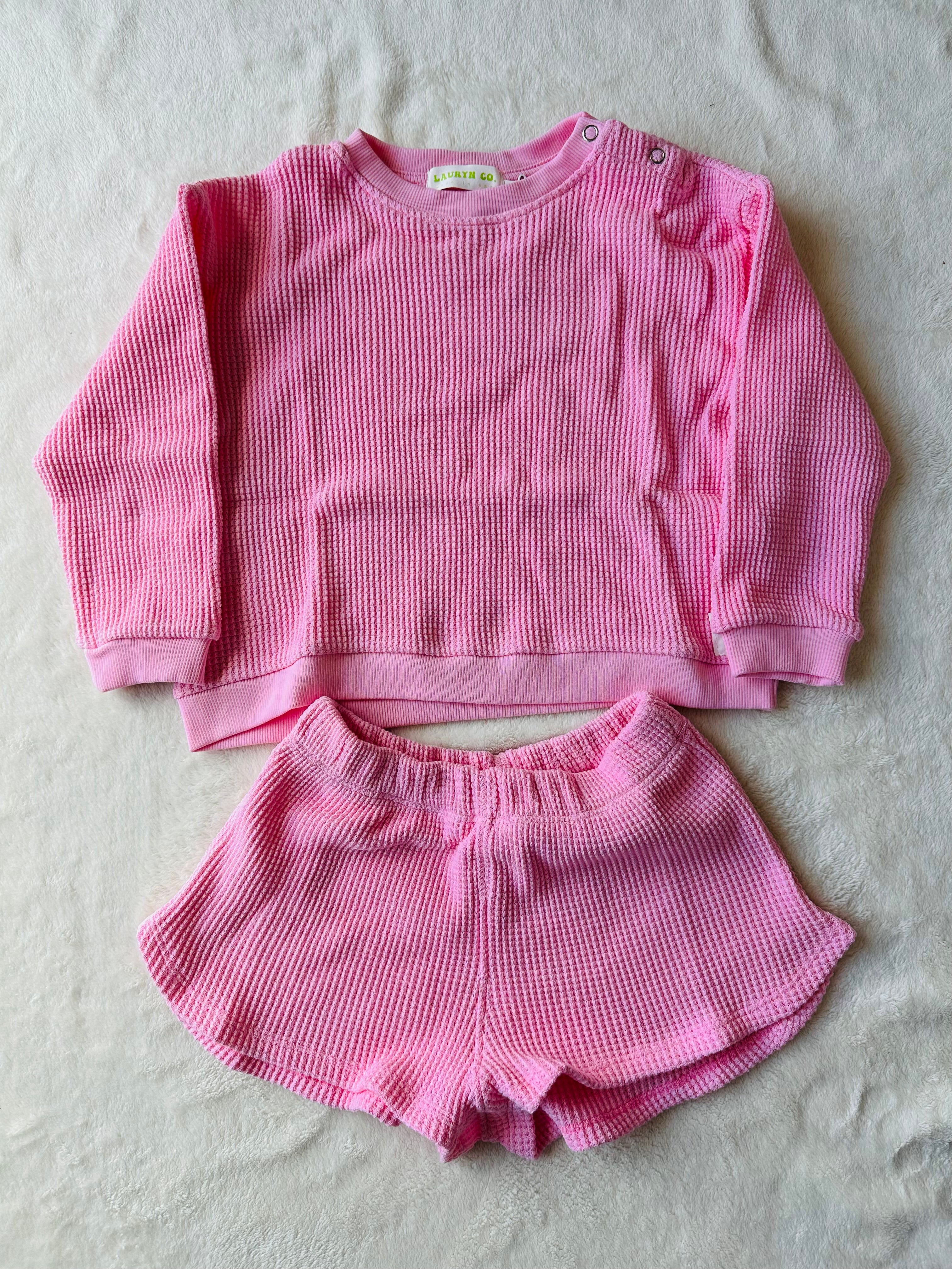 TODDLER LOUNGE SHORTS + TOP SET (BARBIE)
