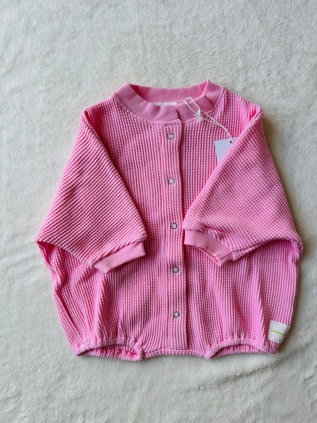 BABY MELROSE ROMPER (BARBIE PINK)