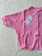 BABY MELROSE ROMPER (BARBIE PINK)