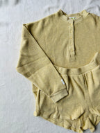 MAMA HENLEY SET (BANANA)