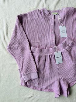 MAMA HENLEY SET (RASPBERRY CREAM)