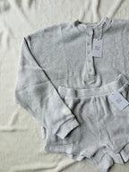 MAMA HENLEY SET (CREAMY CLOUD)
