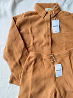 MAMA SHACKET + PANTS SET (PUMPKIN SPICE)