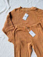 MAMA LONG SLEEVE TOP + PANTS SET (PUMPKIN SPICE)