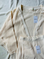 MAMA CARDIGAN + PANTS SET (BUTTERCREAM)