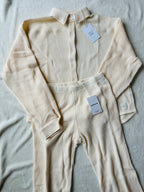 MAMA SHACKET + PANTS SET (BUTTERCREAM)
