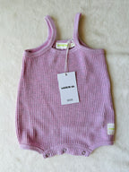 BABY SPAGHETTI ROMPER (RASPBERRY CREAM)