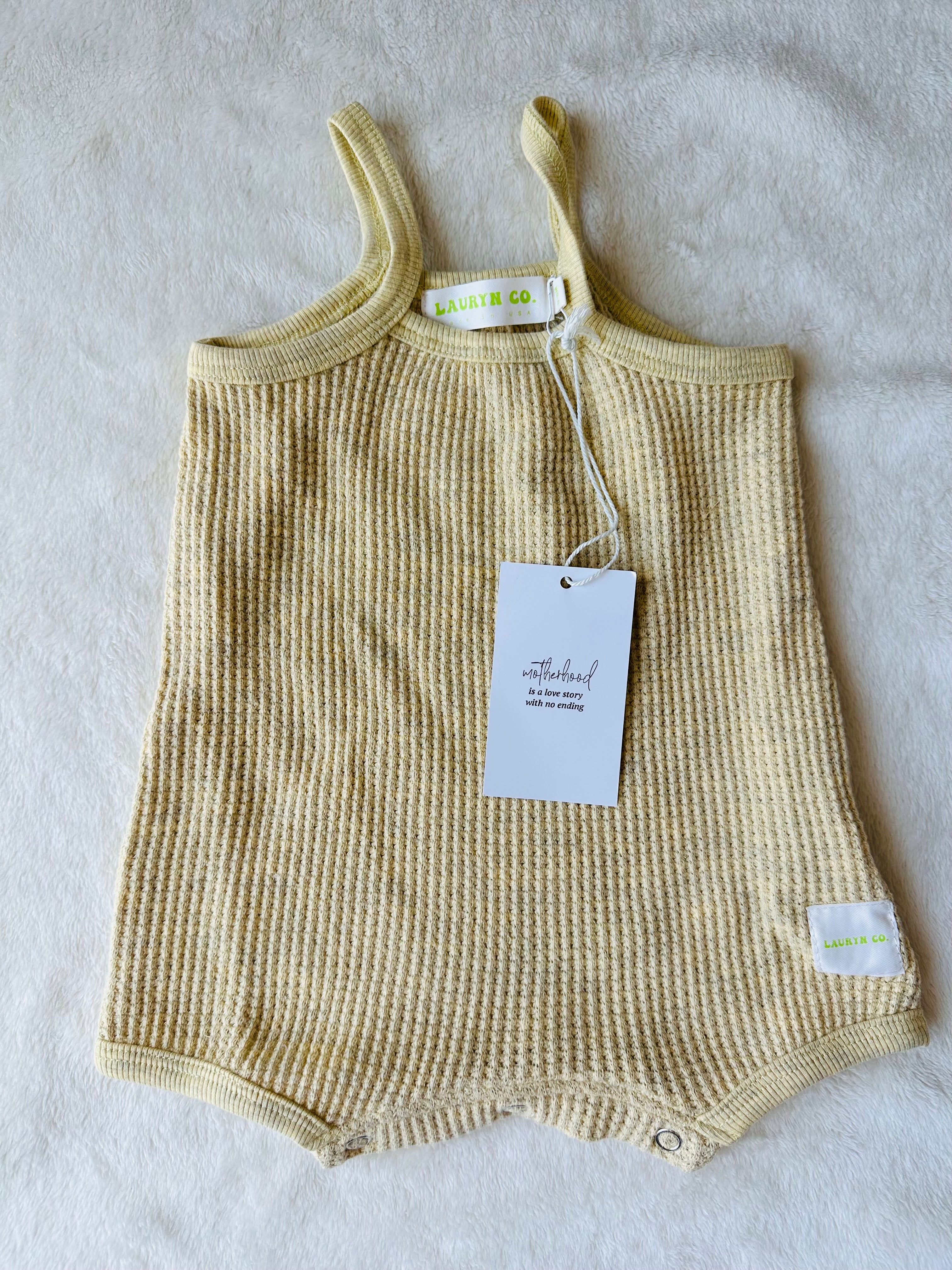 BABY SPAGHETTI ROMPER (BANANA)