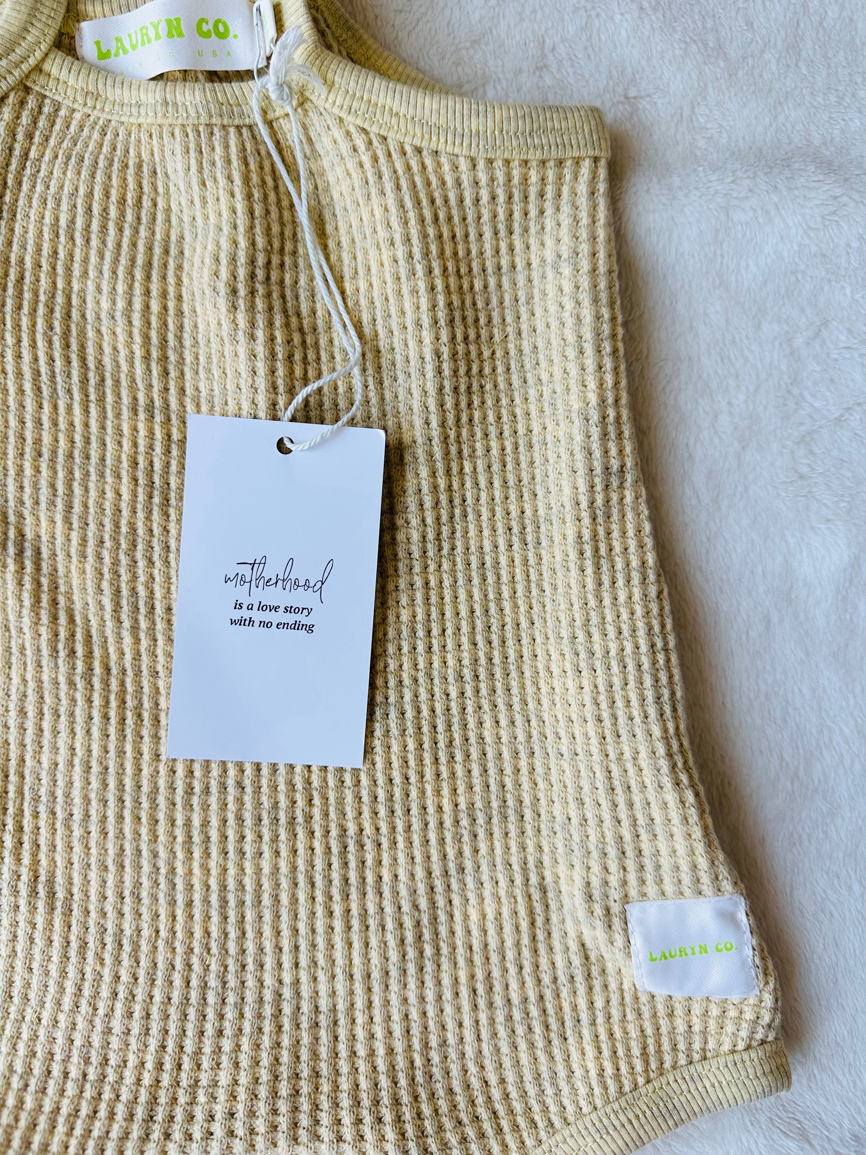 BABY SPAGHETTI ROMPER (BANANA)