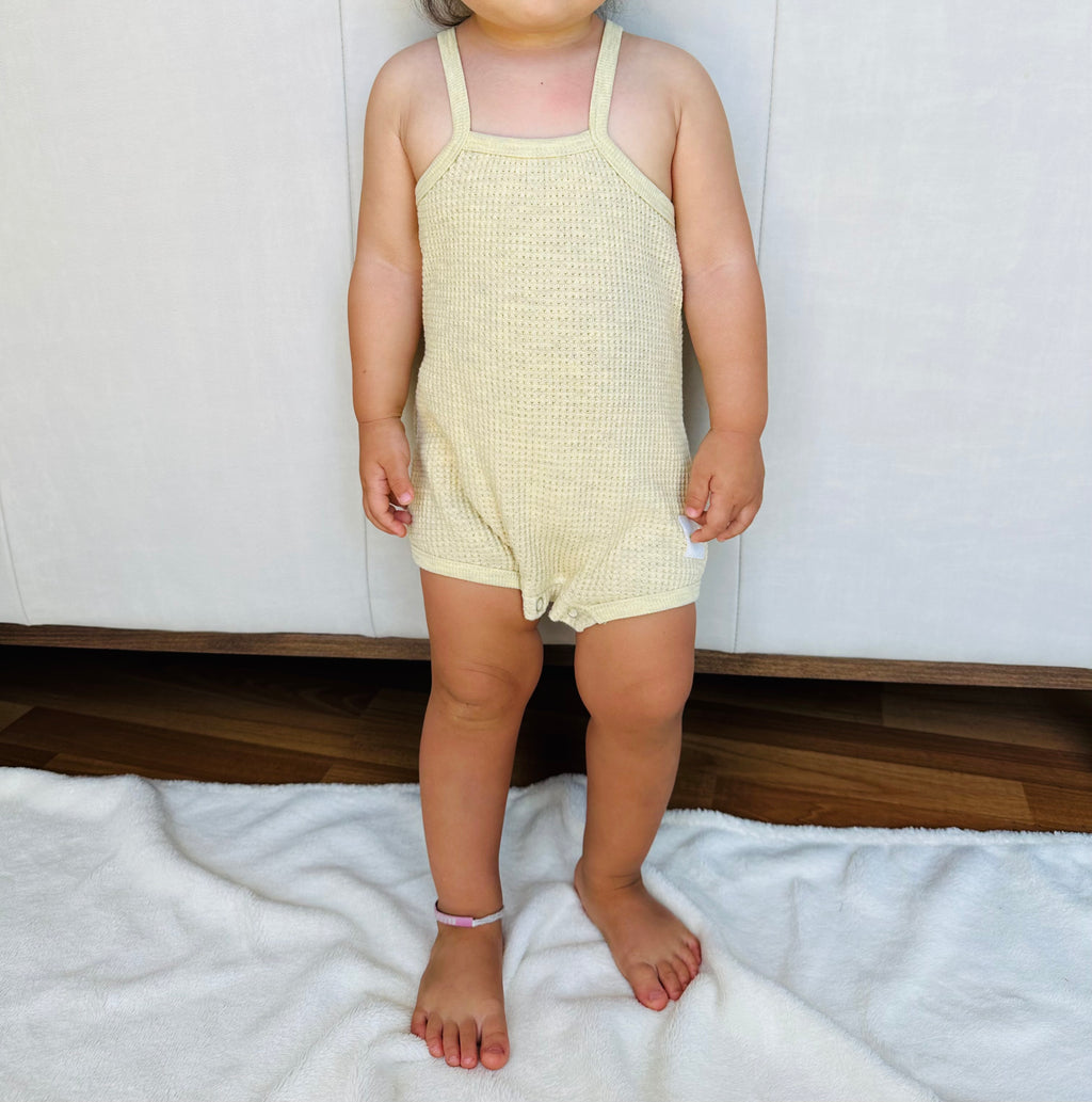 BABY SPAGHETTI ROMPER (BANANA)