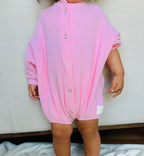 BABY MELROSE ROMPER (BARBIE PINK)