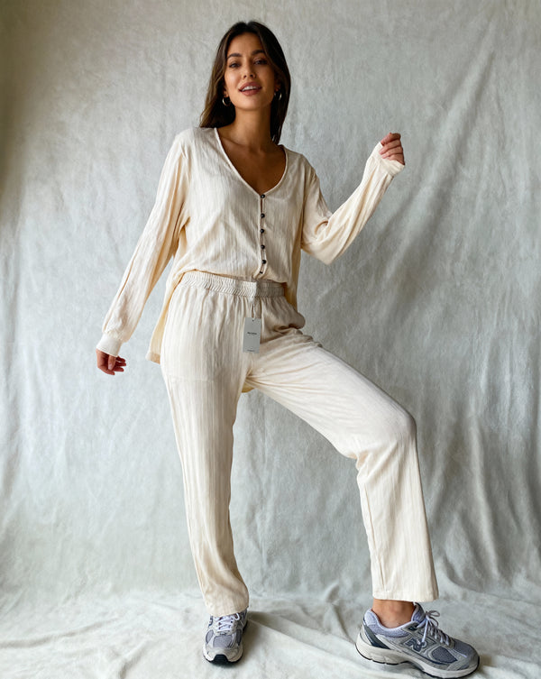 MAMA POINTELLE CARDIGAN + LONG PANTS (SHEEP)