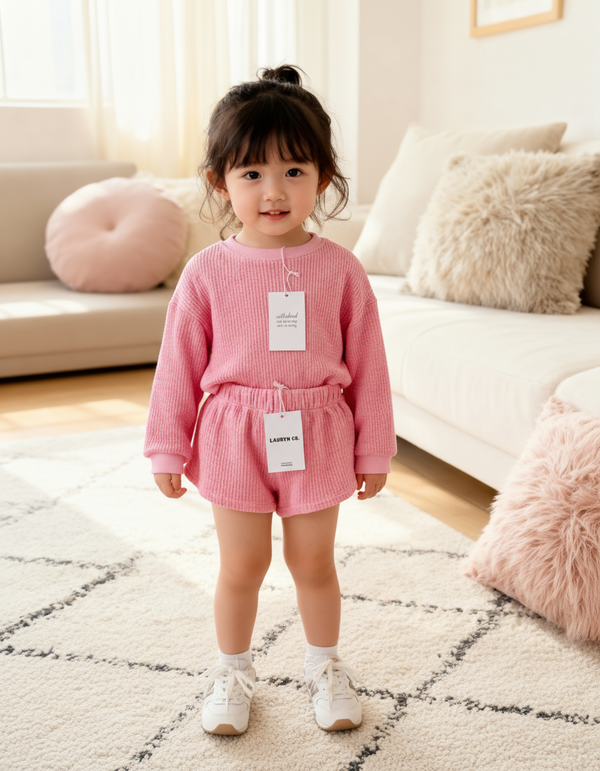 TODDLER LOUNGE SHORTS + TOP SET (BARBIE)