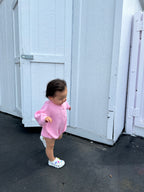 BABY MELROSE ROMPER (BARBIE PINK)