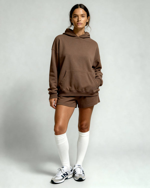 WALKER FRENCH TERRY HOODIE PANTS SET (HOT COCOA)