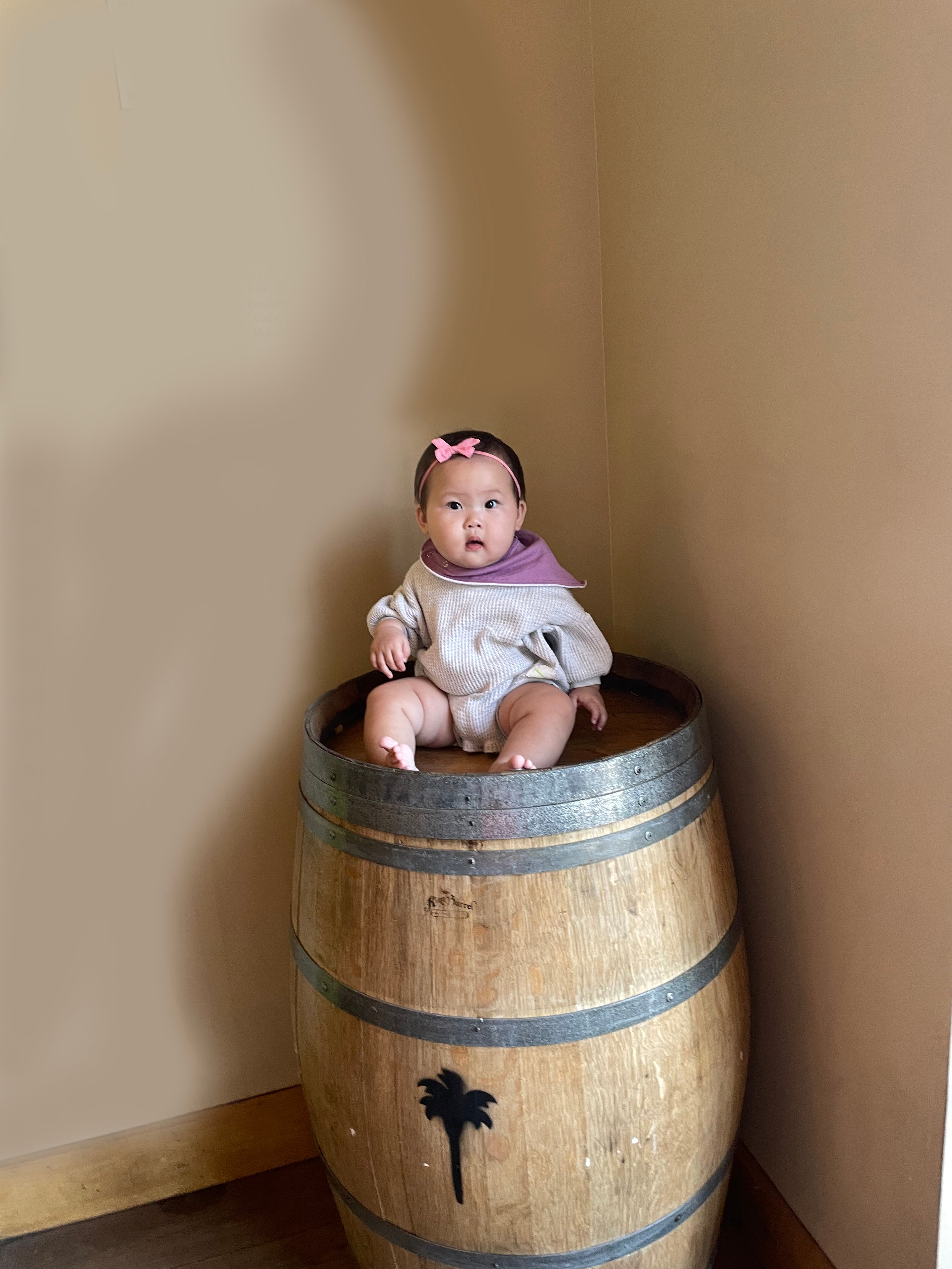 BABY WAFFLE ROMPER (CREAMY CLOUD)