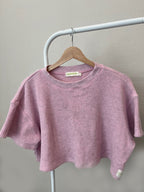 MAMA TEE + SHORTS SET (RASPBERRY CREAM)