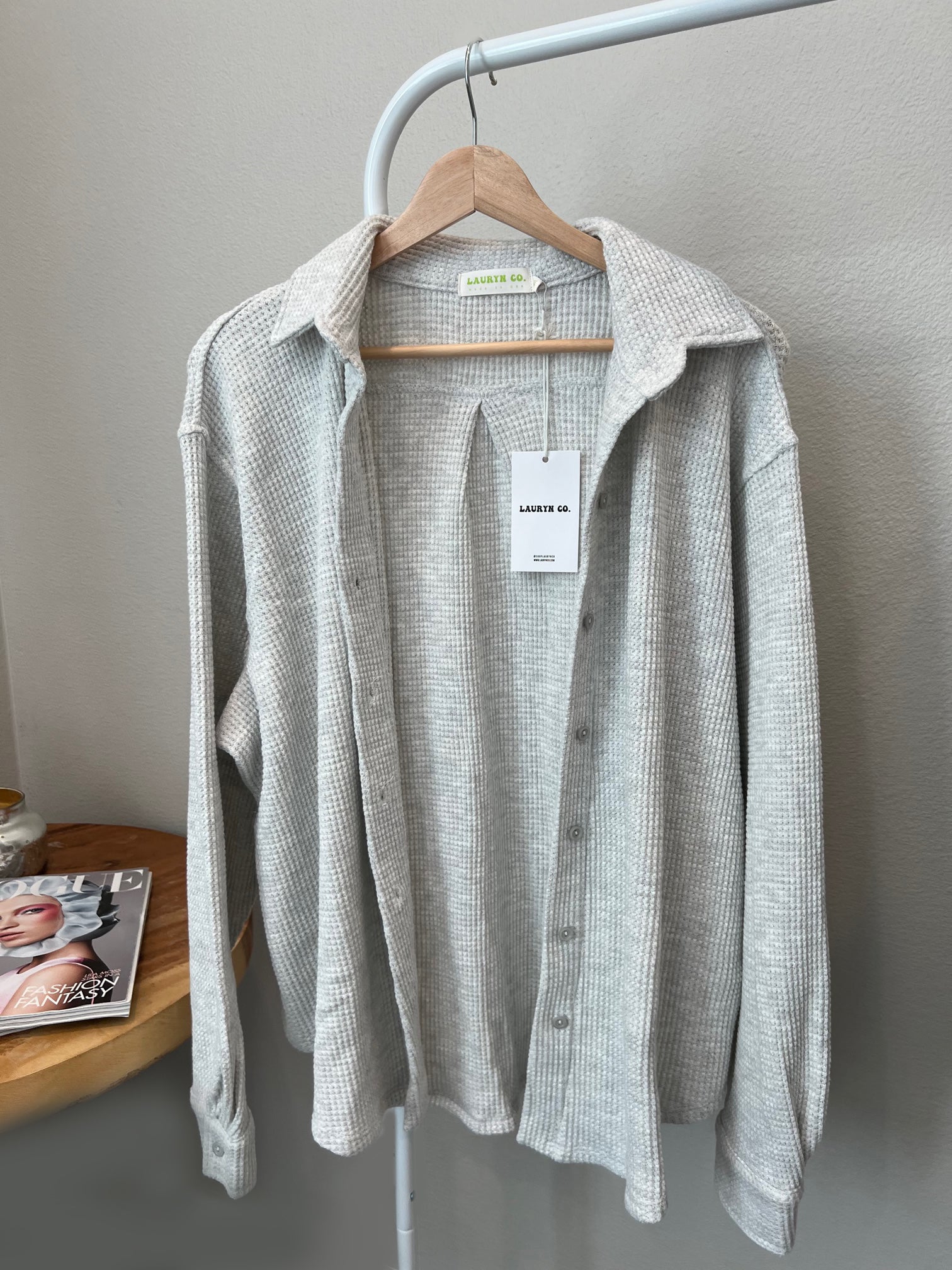 MAMA SHACKET + SHORTS SET (CREAMY CLOUD)