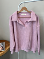 MAMA POLO + SHORTS SET (RASPBERRY CREAM)