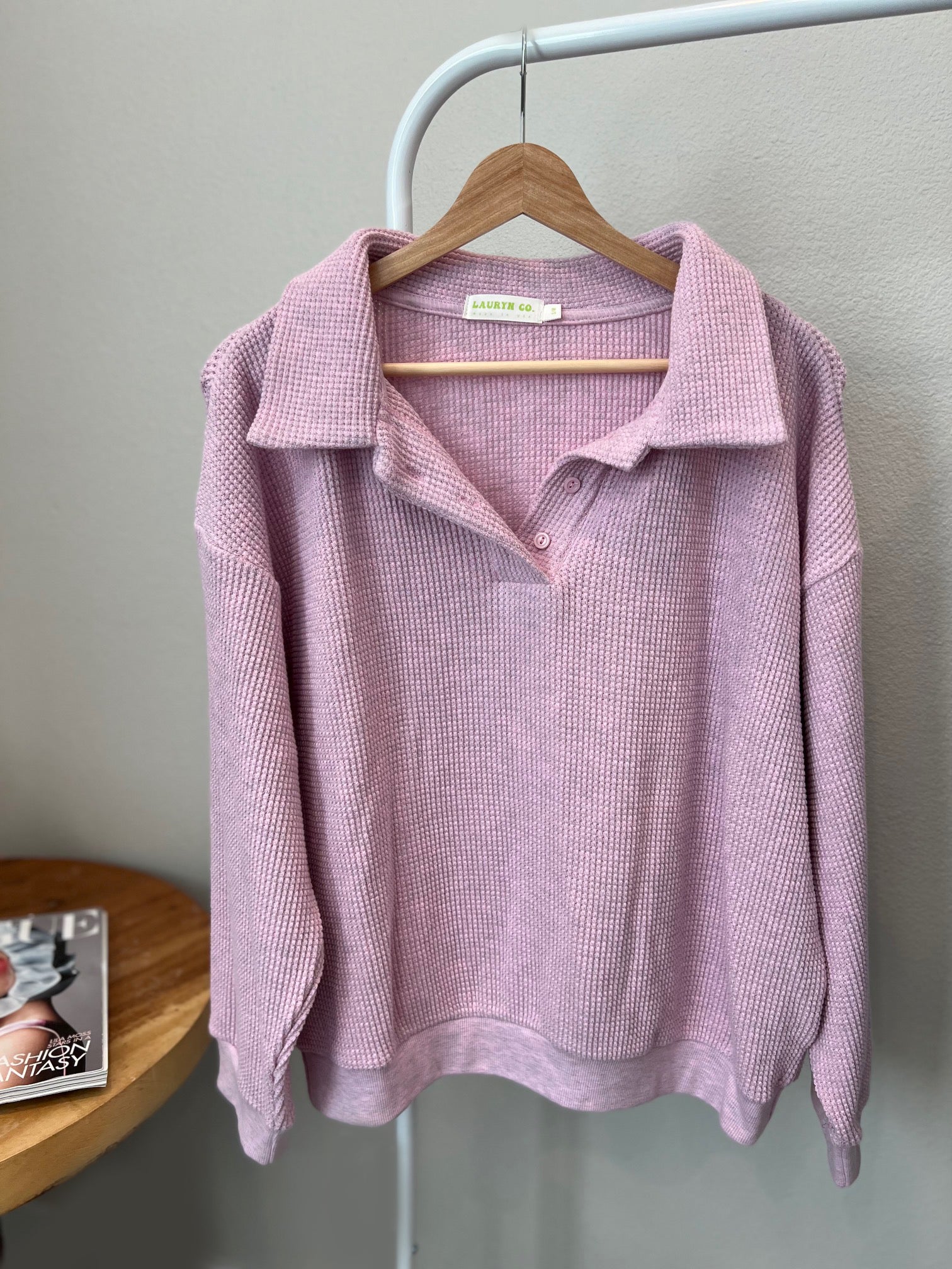 MAMA POLO + SHORTS SET (RASPBERRY CREAM)