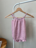 BABY SUMMER ROMPER (RASPBERRY CREAM)