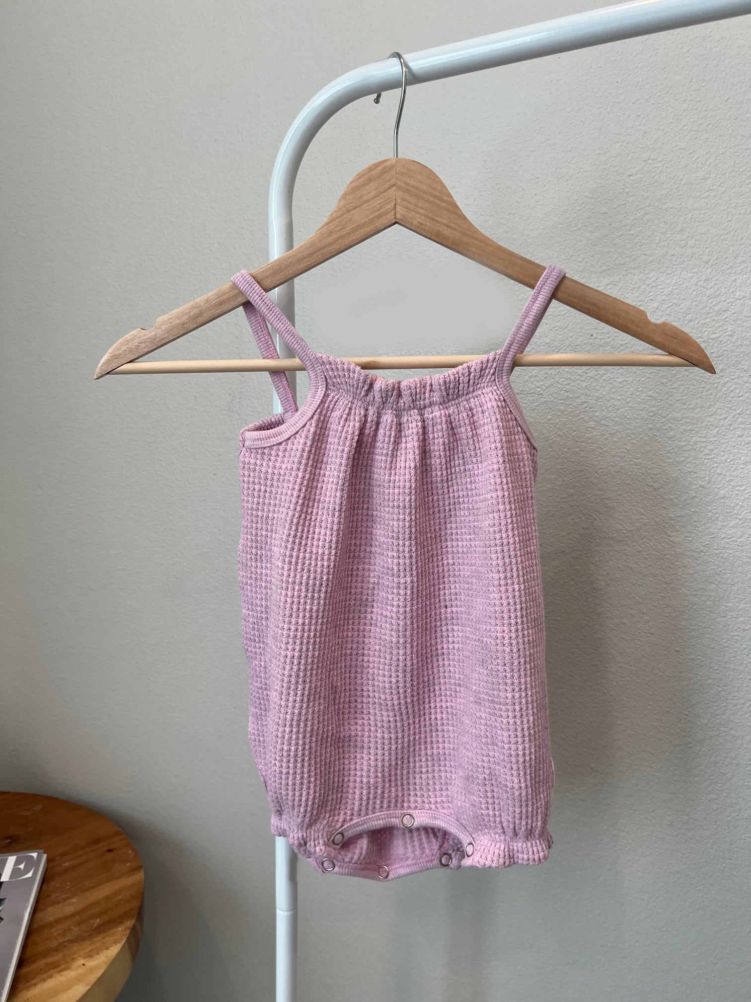 BABY SUMMER ROMPER (RASPBERRY CREAM)