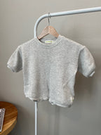 BABY WAFFLE ROMPER (CREAMY CLOUD)
