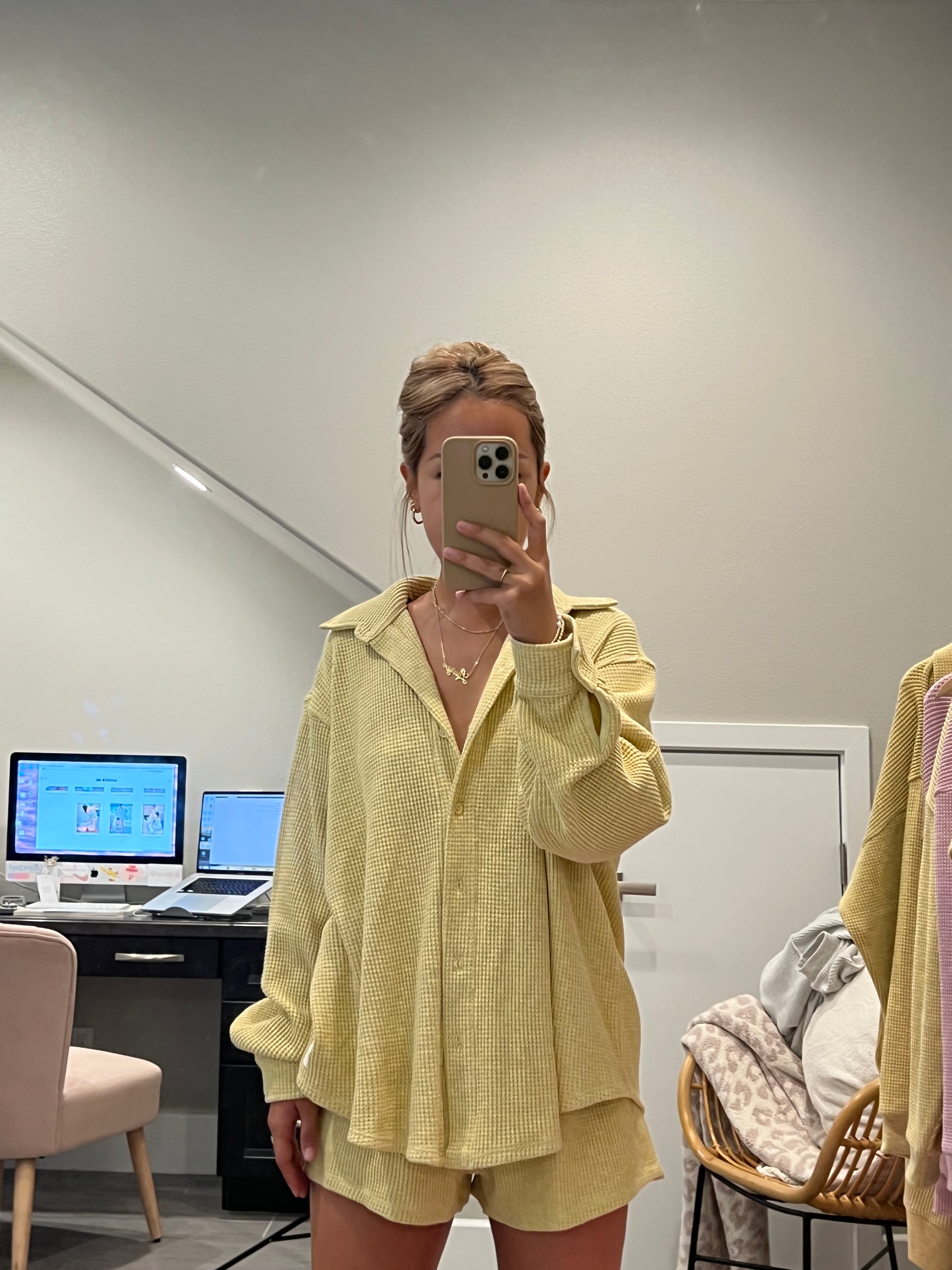 MAMA SHACKET + SHORTS SET (BANANA)