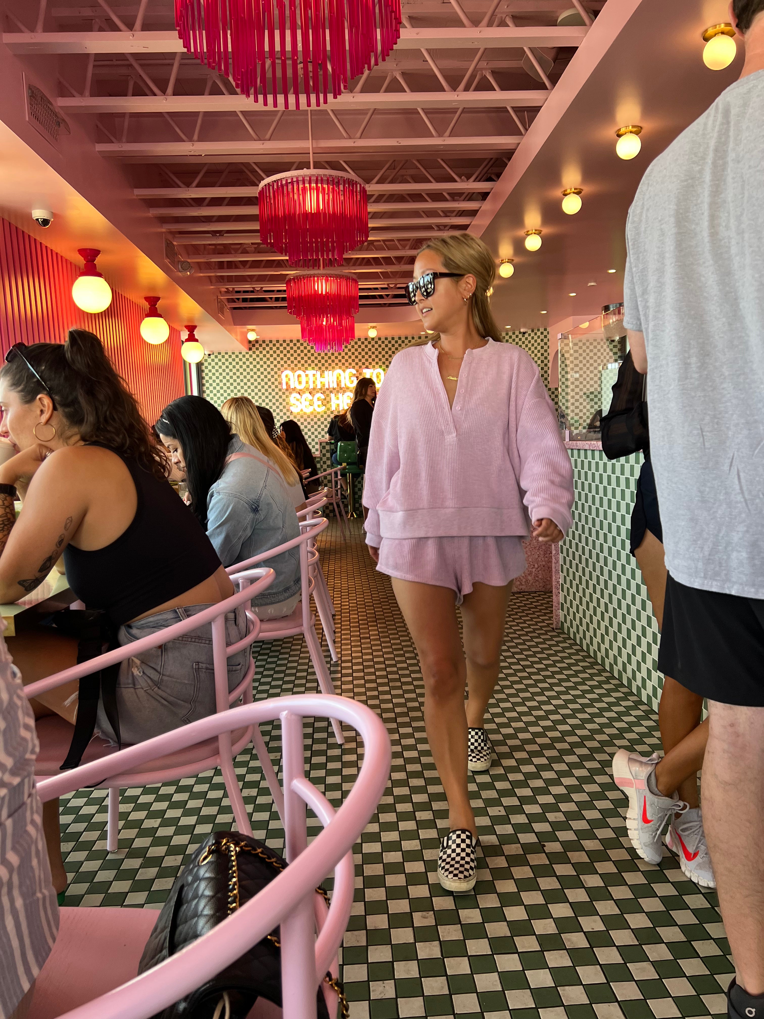 MAMA HENLEY SET (RASPBERRY CREAM)