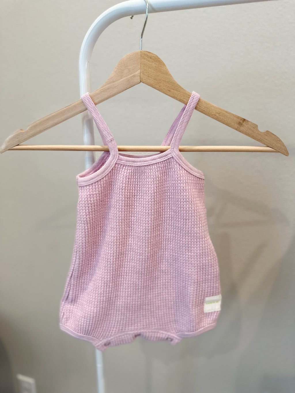 BABY SPAGHETTI ROMPER (RASPBERRY CREAM)
