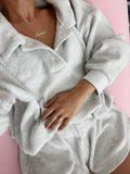 MAMA POLO + SHORTS SET (CREAMY CLOUD)
