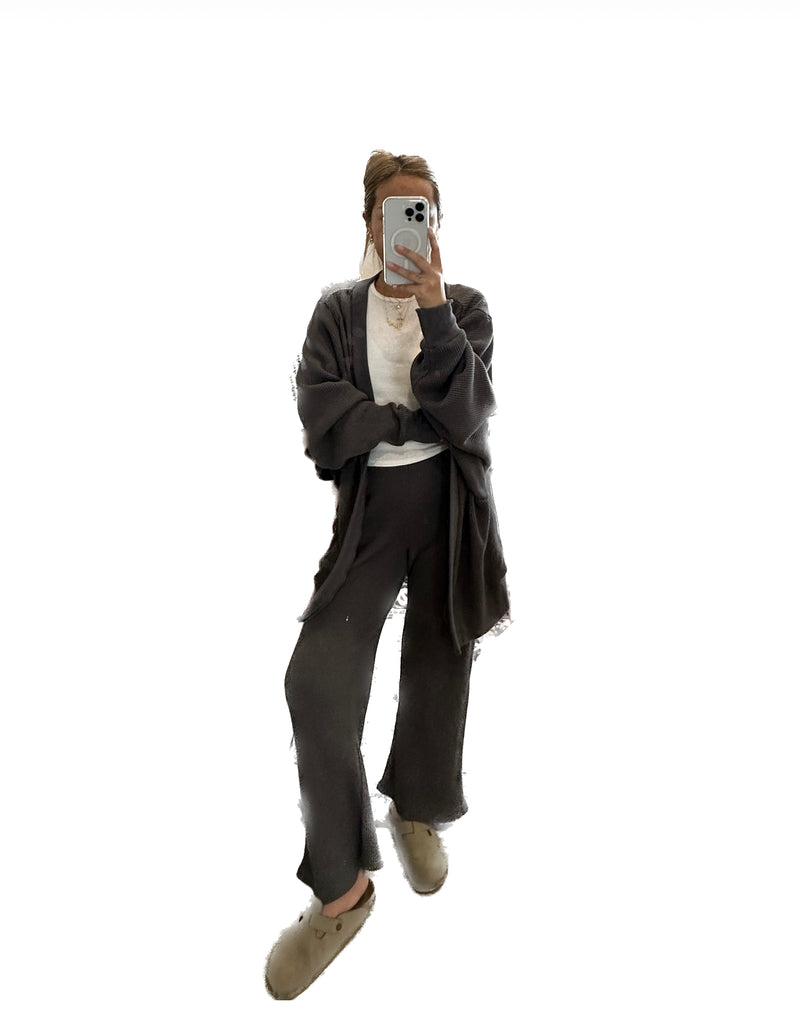 MAMA CARDIGAN + PANTS SET (FOG)