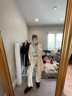 MAMA CARDIGAN + PANTS SET (BUTTERCREAM)