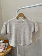 BABY WAFFLE ROMPER (CREAMY CLOUD)